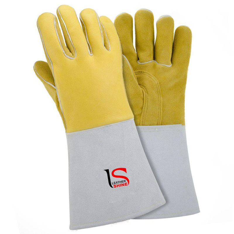 Welding Gloves Piping With Extra Plam
